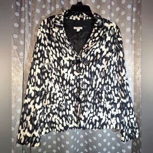FASHION BUG Long Sleeve Lined Button Blazer 24W